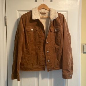 Camel corduroy Sherpa lined (body) coat